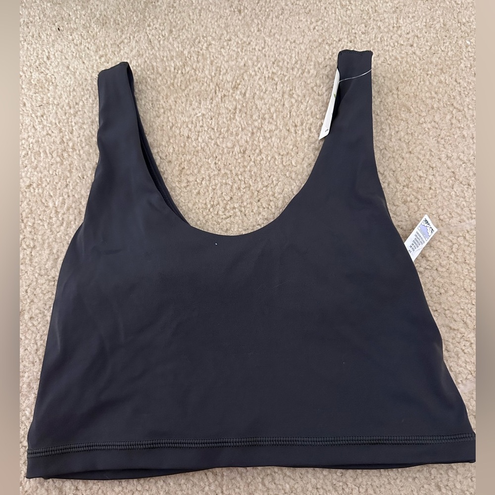 offline aerie real me sports bra tank top black